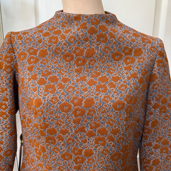 Late 1960s Double Knit A Line Mini Dress Band Box by Stephanie Q - Picture 5 of 9